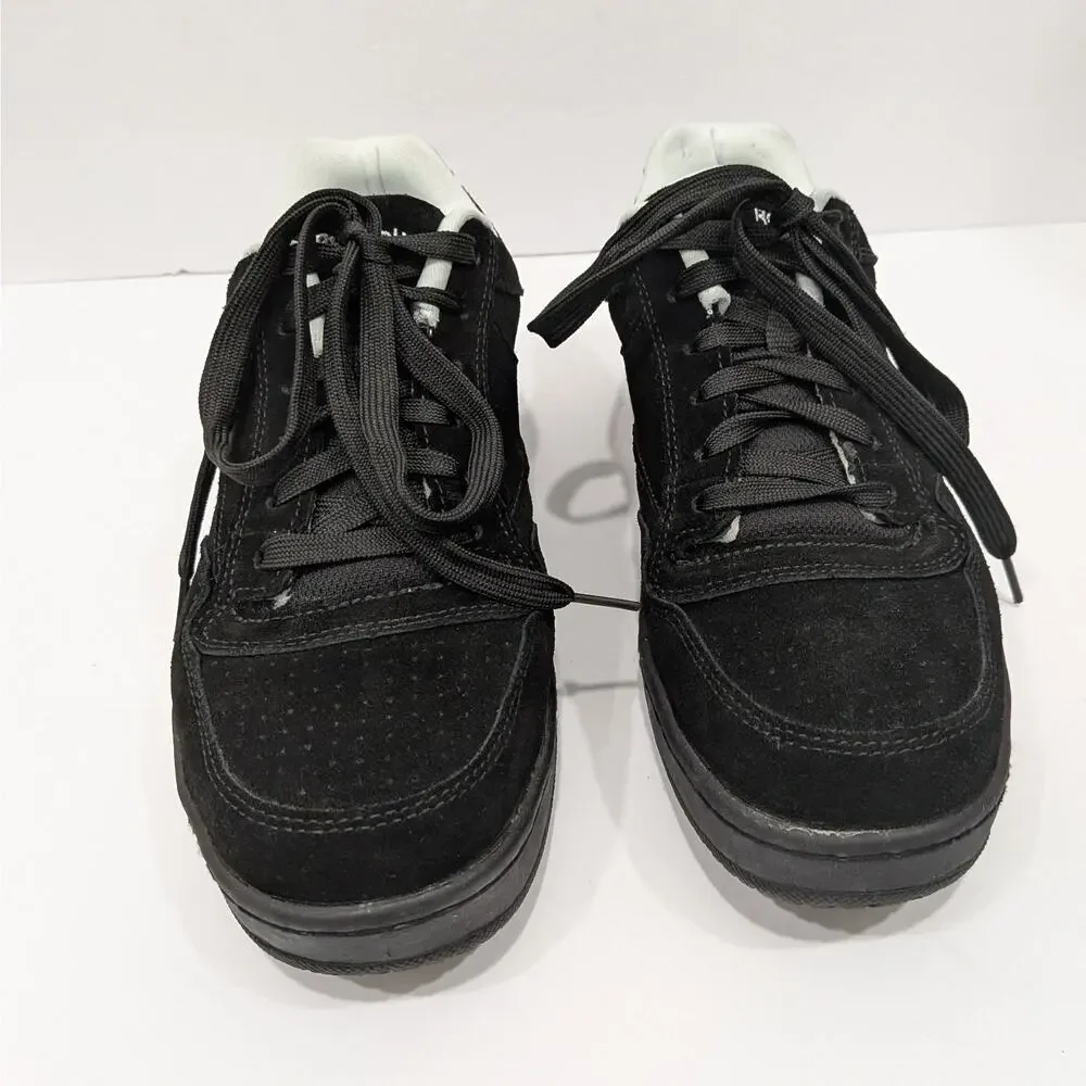 Reebok Soyay Mens 8.5 Wide Womens 10.5 Steel Toe Skate Work Shoes Black RB1910